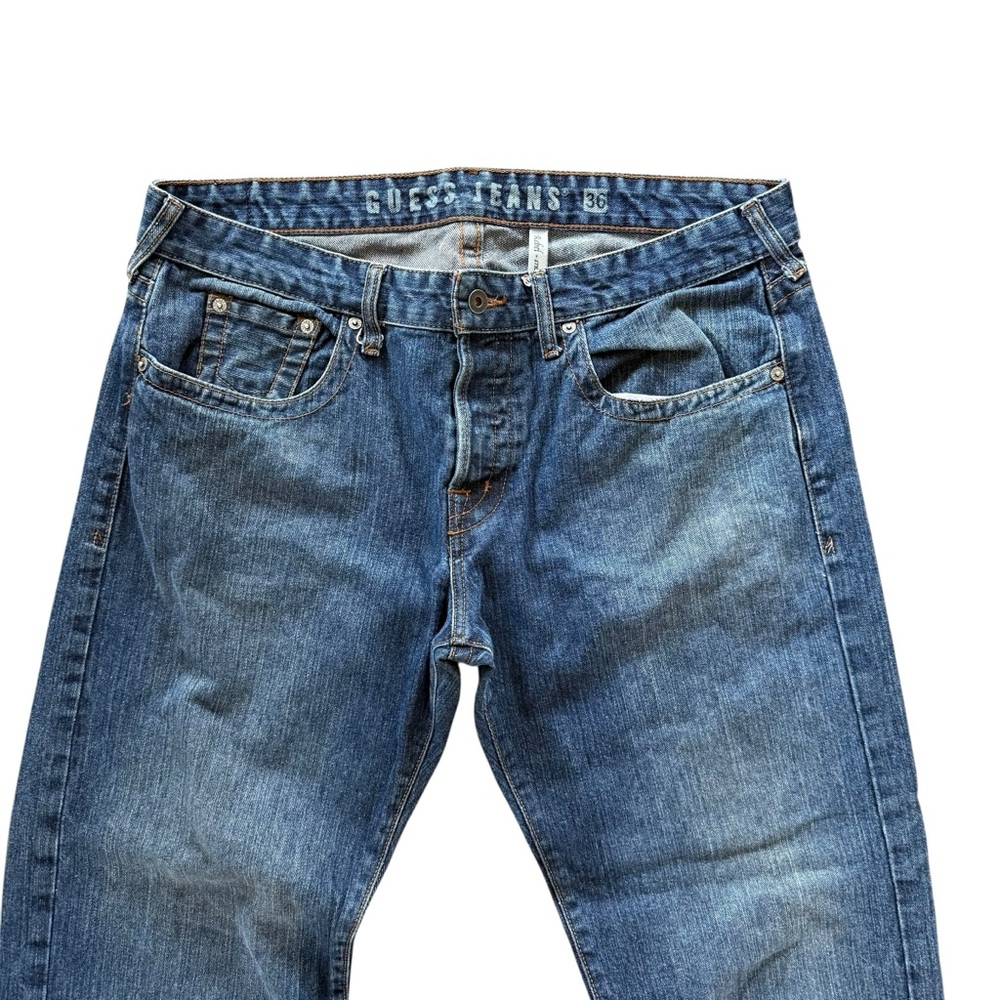 Guess Men's Classic Indigo Straight Jeans - Picture 2 of 4